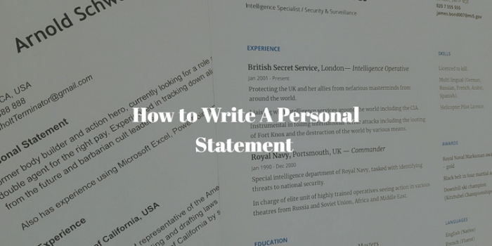 How To Write A Personal Statement: The Complete Guide